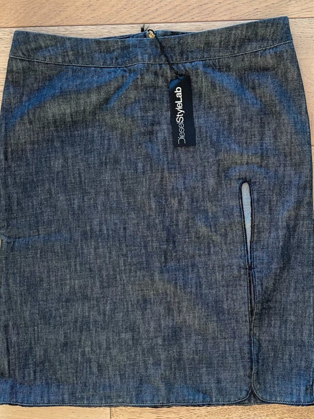 Diesel Style Lab Fox-Glove Denim Pencil Skirt Sz 30 NWT